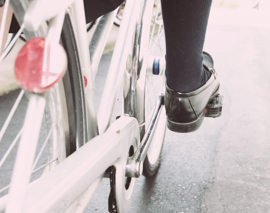 自転車で通学する夢