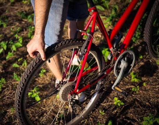 自転車のタイヤがパンクする夢