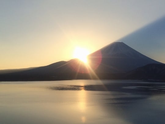 富士山から朝日が昇る夢