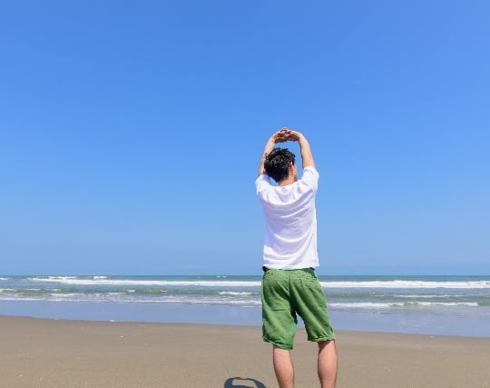 無人島へ旅行する夢