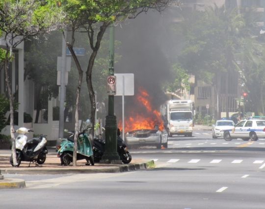 車が火事になる夢