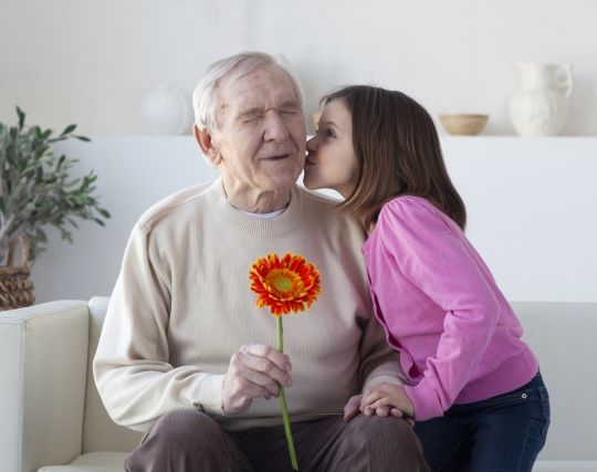 孫にキスされる夢