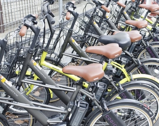 駐輪場に綺麗に自転車が並んでいる夢